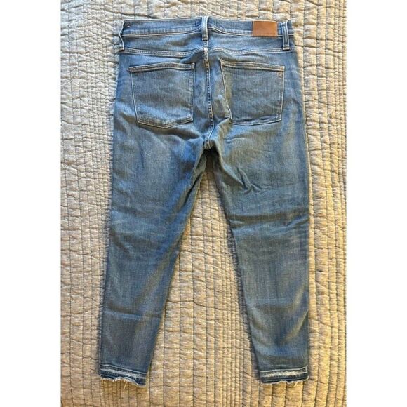 Madewell 9” High-Rise Medium Wash Denim Skinny Jeans 32P - Picture 6 of 9